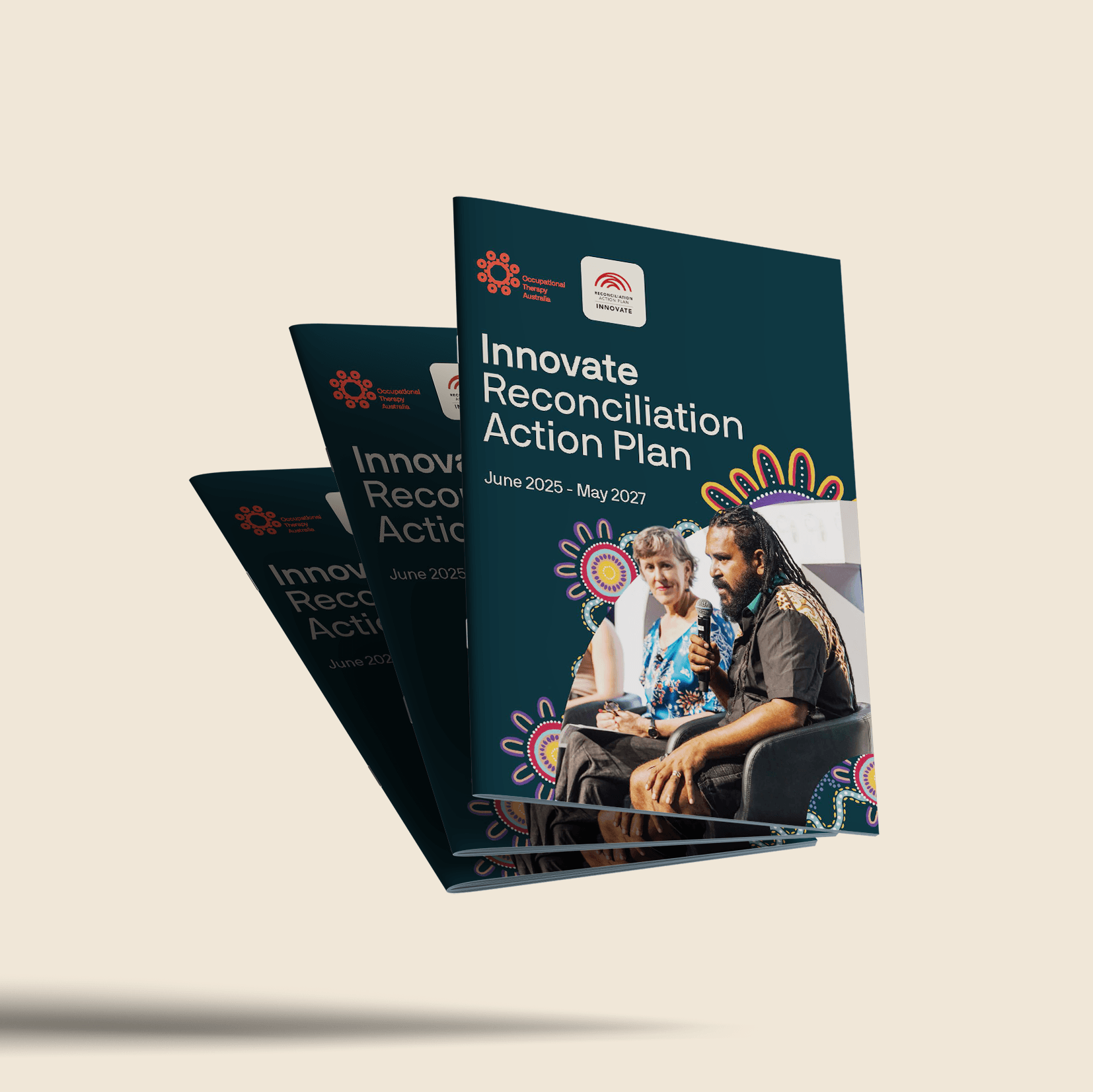 A4 Floating Magazine Mockup