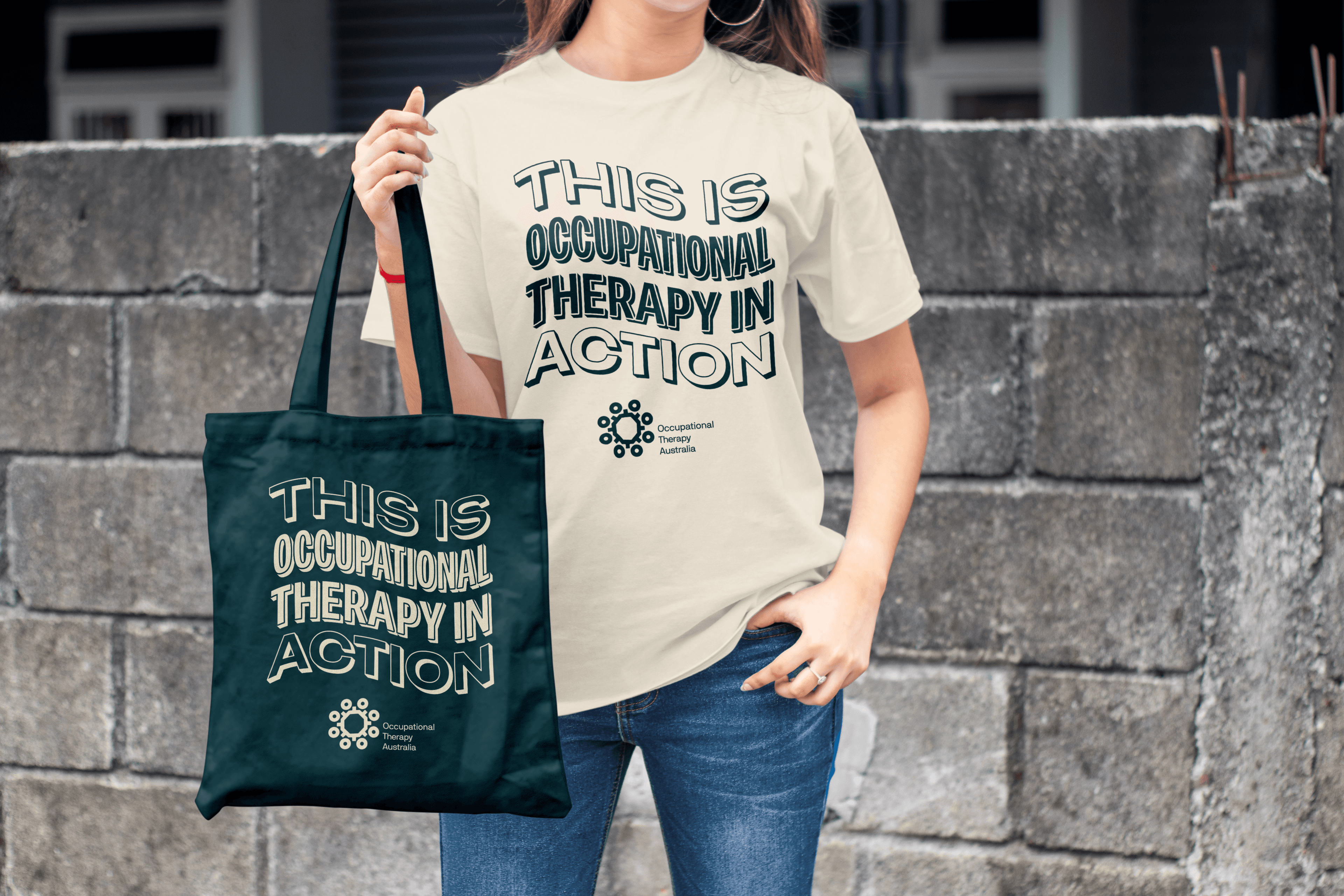 T Shirt With Canvas Bag Mockup